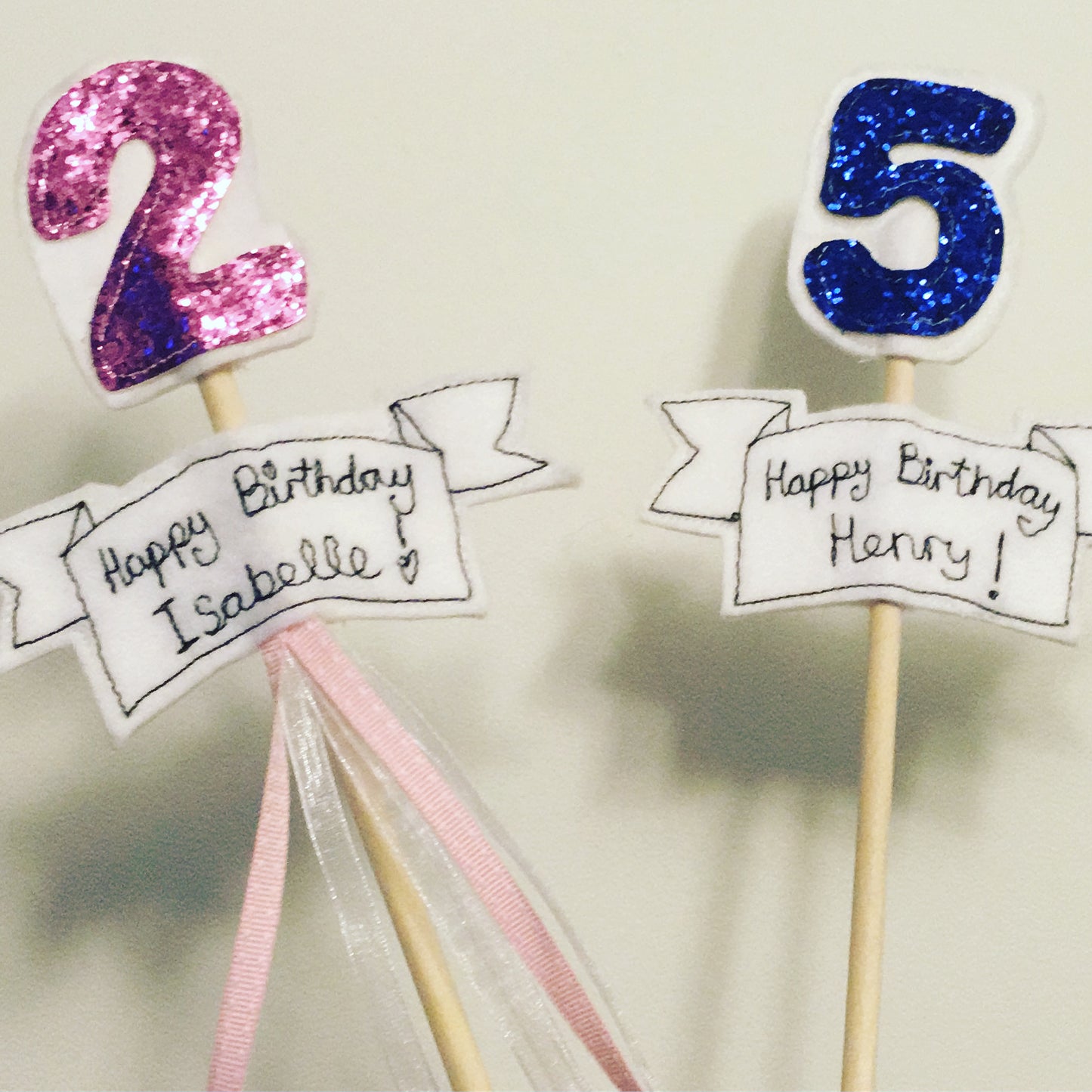 Celebration number toppers