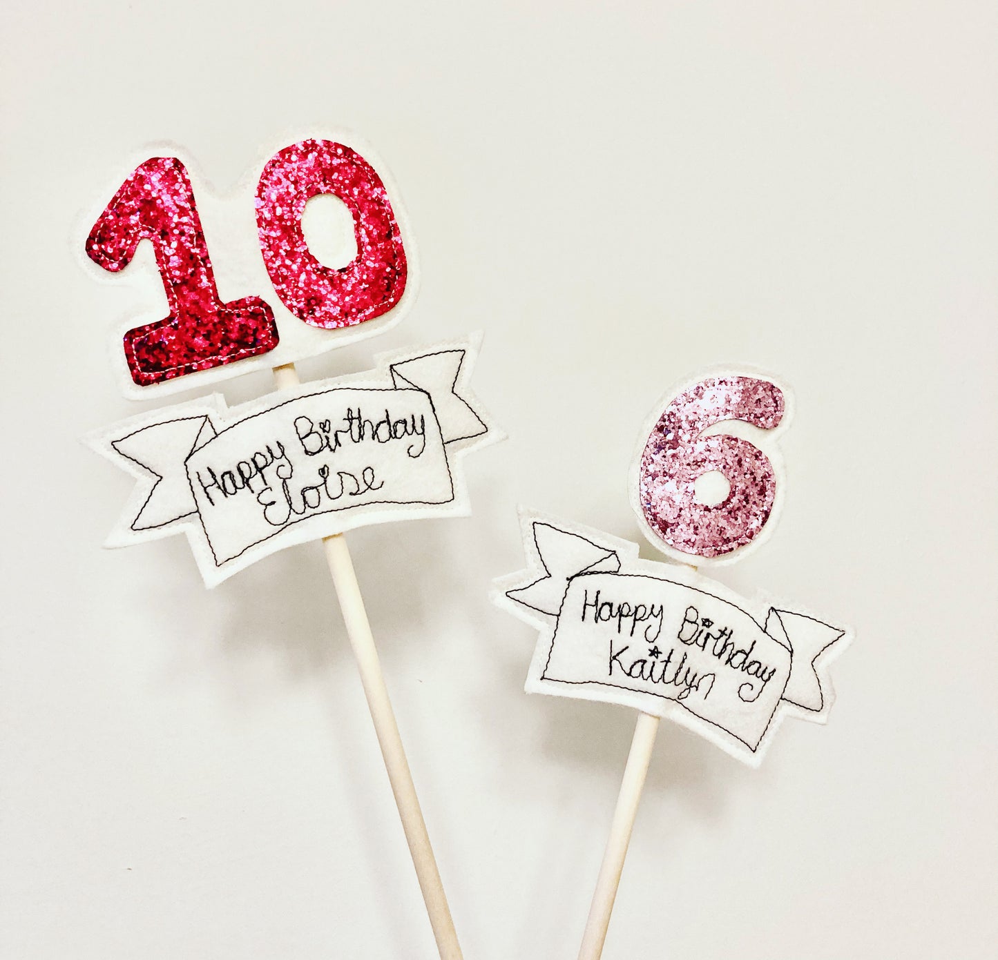 Celebration number toppers