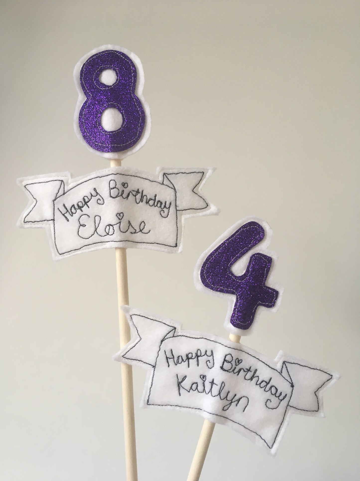 Celebration number toppers